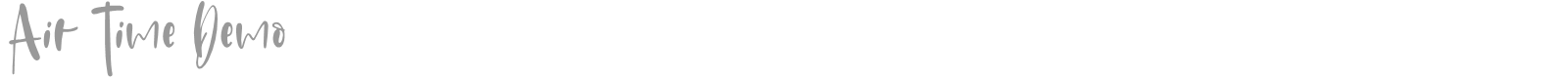Air Time font preview